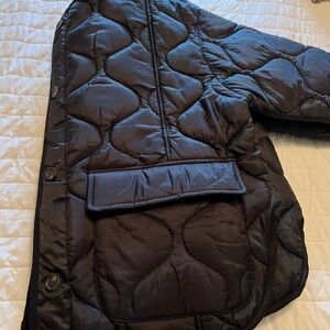 The Frankie Shop Black Quilted Parka